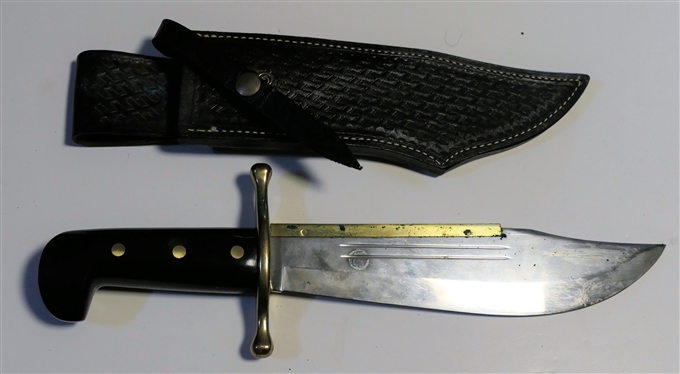 Large Case XX USA 1836 Bowie Style Knife in Leather Sheath - Measures 15 Long