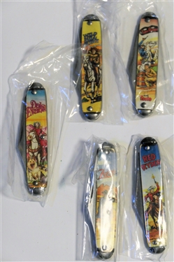 11 USA Collectible Pocket Knives - Roy Rogers, Tom Nix, Hopalong Cassidy, Gene Autry, Wild Bill