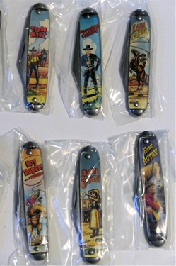 11 USA Collectible Pocket Knives - Roy Rogers, Tom Nix, Hopalong Cassidy, Gene Autry, Wild Bill
