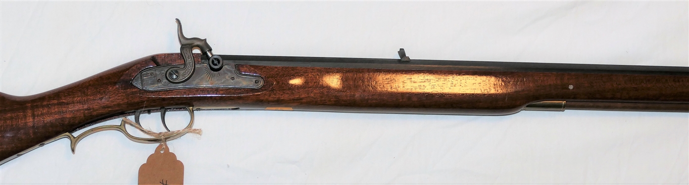 Connecticut Valley Arms Inc. .50 Caliber Black Powder Long Rifle- Made in Spain - Brass Patch Box - with Ram Rod -Engraved Brass Details