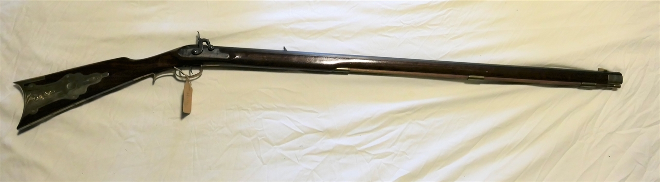Connecticut Valley Arms Inc. .50 Caliber Black Powder Long Rifle- Made in Spain - Brass Patch Box - with Ram Rod -Engraved Brass Details
