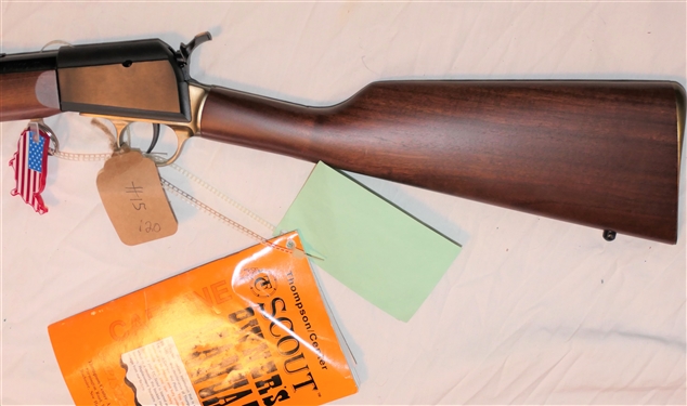 Thompson Center Arms Scout .50 Caliber Black Powder Rifle with Original Instructions, Card, and Key Chain