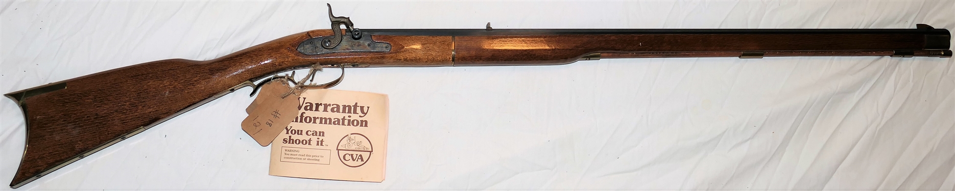 Connecticut Valley Arms Inc. Kentucky Rifle .50 Caliber Black Powder Long Rifle with Original Attached Warranty Information Booklet