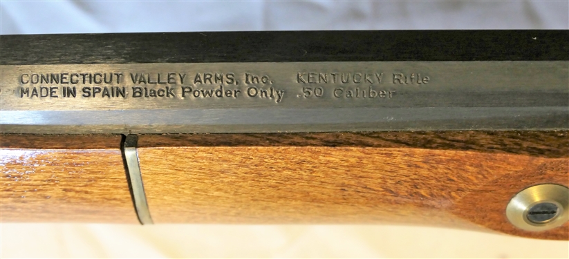 Connecticut Valley Arms Inc. Kentucky Rifle .50 Caliber Black Powder Long Rifle with Original Attached Warranty Information Booklet