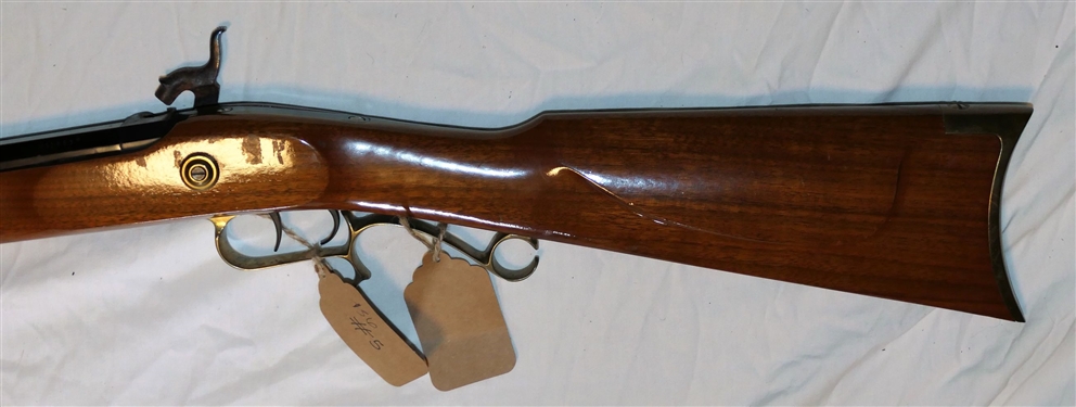 Thompson Center Arms Hawken .50 Caliber Black Powder Rifle - Brass Patch Box and Butt - Double Triggers