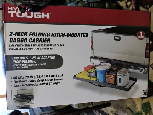 Hyper Tough 2 Inch Folding Hitch Mounted Cargo Carrier