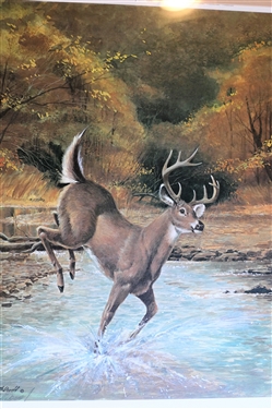 Big Ten by R.J. McDonald Framed and Matted Print - Pencil Signed - Frame Measures 25 1/2 by 20