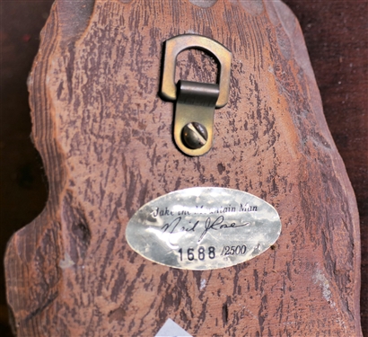 Jake the Mountain Man by Neil Rose Plaque - Number 1688/2500 - Measures 7 1/2 by 3 1/2