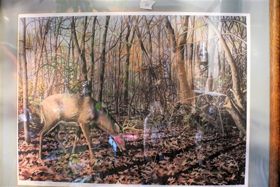 Archer's Moment Artist Signed and Numbered Print 43/300 by Bob Anderson 1987 -Framed and Matted - Frame Measures 23 by 29