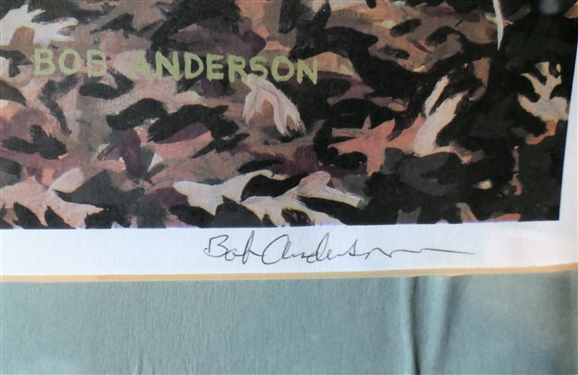 Archer's Moment Artist Signed and Numbered Print 43/300 by Bob Anderson 1987 -Framed and Matted - Frame Measures 23 by 29