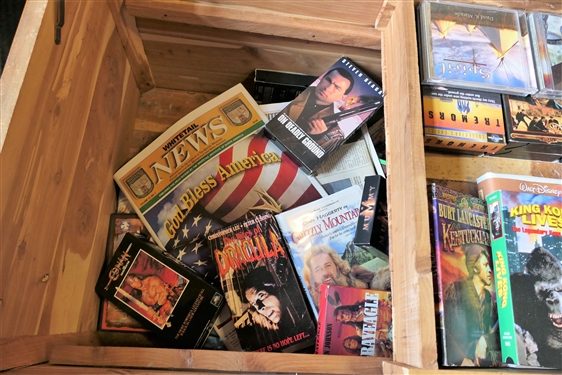 Collection of Movies - VHS and DVD - including Disney, Hunting, The Silence of The Lambs  Davy Crockett King Kong Lives Some Like It Hot and More