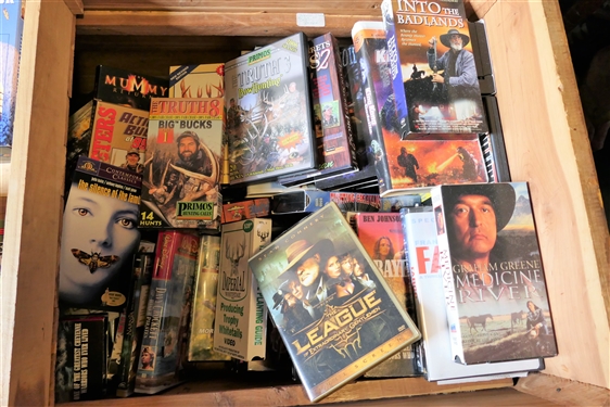 Collection of Movies - VHS and DVD - including Disney, Hunting, The Silence of The Lambs  Davy Crockett King Kong Lives Some Like It Hot and More