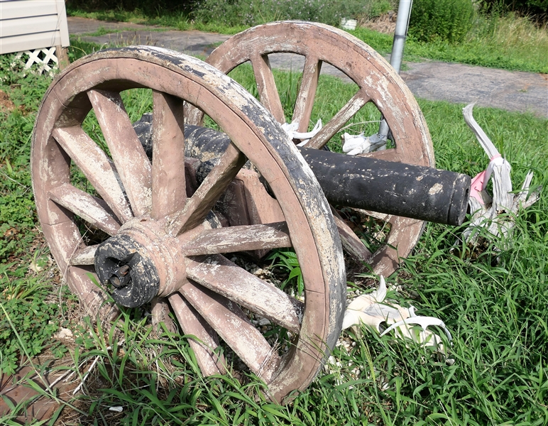 Concrete Cannon Measures 39" tall 46" Long by 31" Wide