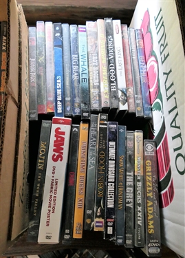 Lot of 85 Plus DVD Movies including Jurassic World, Deadwood, Camelot, Spartacus, Noah, and More