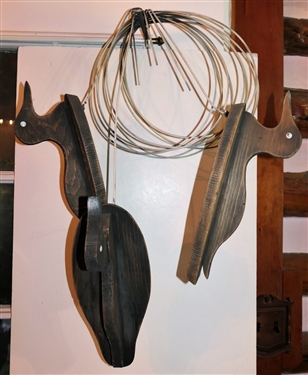Set if Decorative Hanging Wood Ducks - Each Duck Measures 13