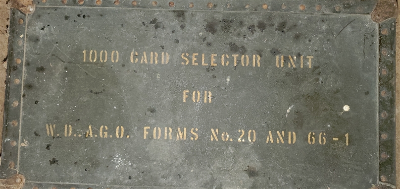 1000 Card Selector Unit Trunk with Inserts