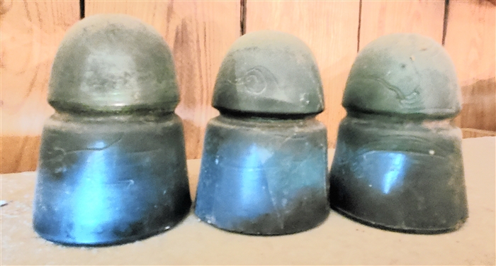 3 Glass Insulators