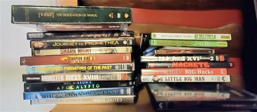 Large Lot of DVD Movies including Monster Bucks, Scream Season 9, Truth, Little Big Man