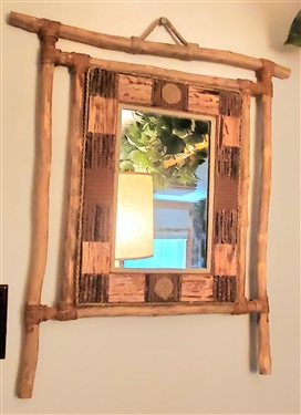 Pair of Wood Framed Mirrors