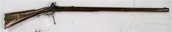 R.S. East - Pitts. Co. VS - Flintlock Rifle with Brass Inlay - Brass Powder Box - Double Trigger 
