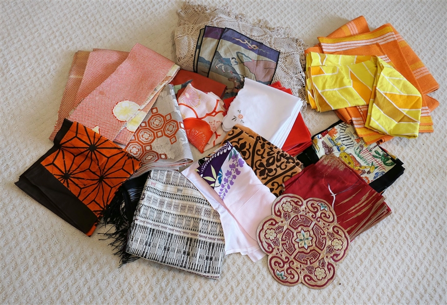 Lot of Linens including Table Cloths, Runners, Napkins, Hand Made Crochet Table Cloth, Etc.