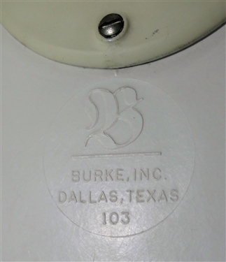 Burke Inc. Dallas Texas Rolling Desk Chair - Yellow Seat and Back - Some Fading 