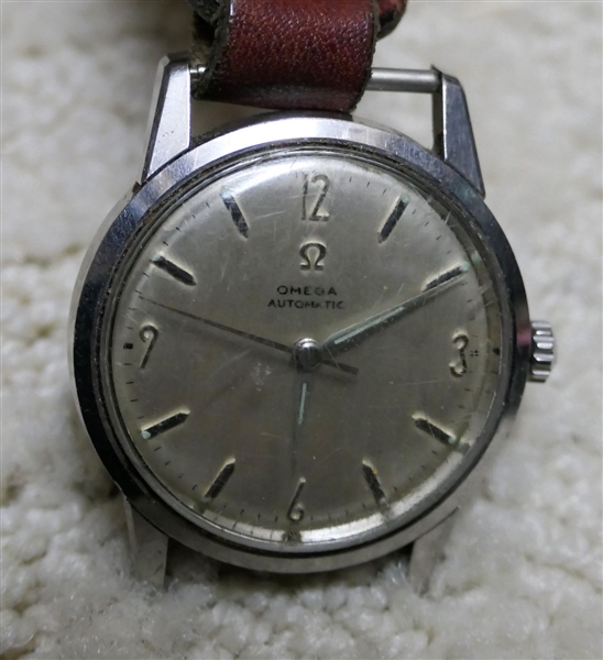 Omega Automatic Watch with Aigner Watch Fob