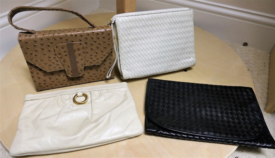 Lot of 4 Italian Leather Purses - Mr. Simon, Walter Katten NY, Stefano Bravo, and Morris Moskowitz