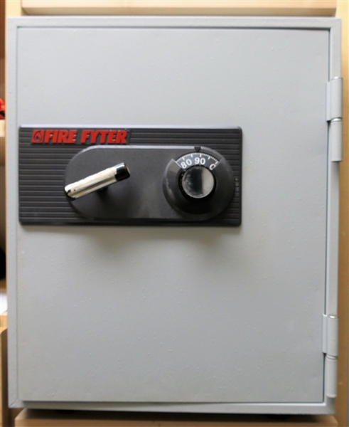 Fire Fyter Combination Safe with Combination - Measures 19" tall 16" by 17"