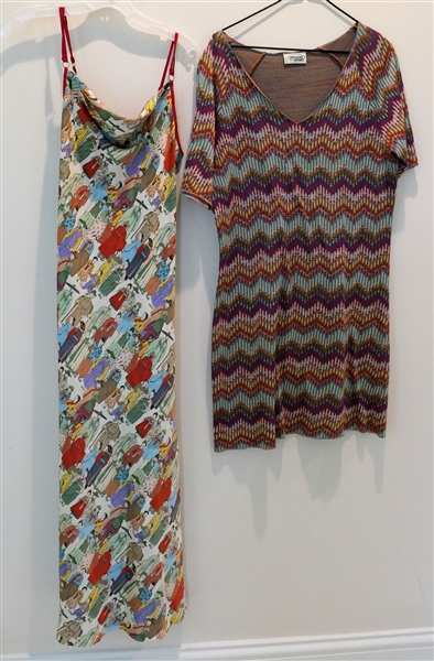 Natori Asian Gown and Vintage Missoni Sport Dress