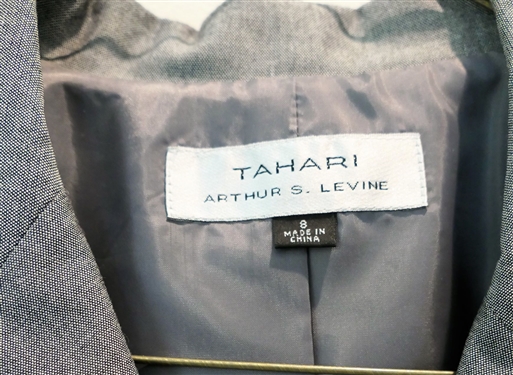 Brown Tahari Suit Size 8p and Gray Tahari Jacket Size 8