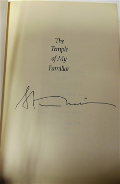 2 Author Signed First Edition Books - The Charm School by Nelson Demille and The Temple of My Familiar by Alice Walker 