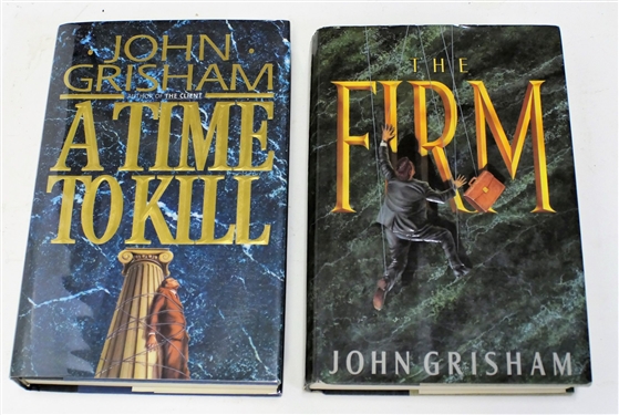 2 John Grisham Books - The Firm First Edition and A Time To Kill 