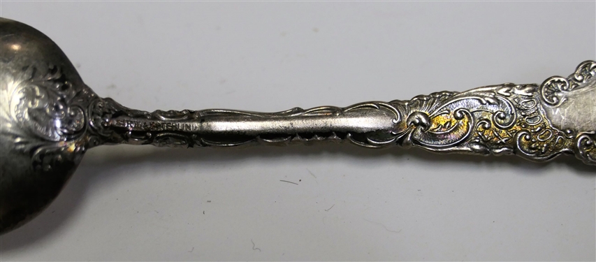 17 Monogrammed Sterling Silver Tea Spoons