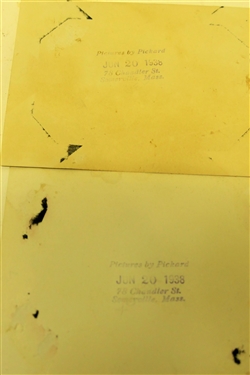 4 American Indian Photographs 2 of a Chief and 2 of a Squaw - Pictures by Pickard Jun 20 1938 - On Reverse - Also Includes 1 Indian Post Card