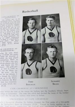 1931 Razorback - Fayetteville, Ark. Annual, 1937 The Redskin Oklahoma Annual, 1929 The Girardot Annual, and 1929 Sagamore Annual Both From Missouri