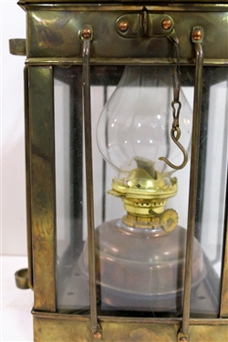 Neptune Brass Oil Lantern - Measures 15 Tall 