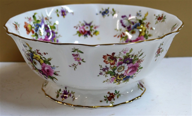 Hammersley Howard Sprays Footed Serving Bowl - Measures 4 1/2 tall 10 Across - Small Stain Inside