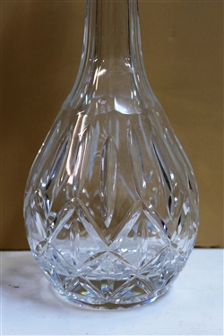 Crystal Decanter with Stopper - Measures 13 Tall 