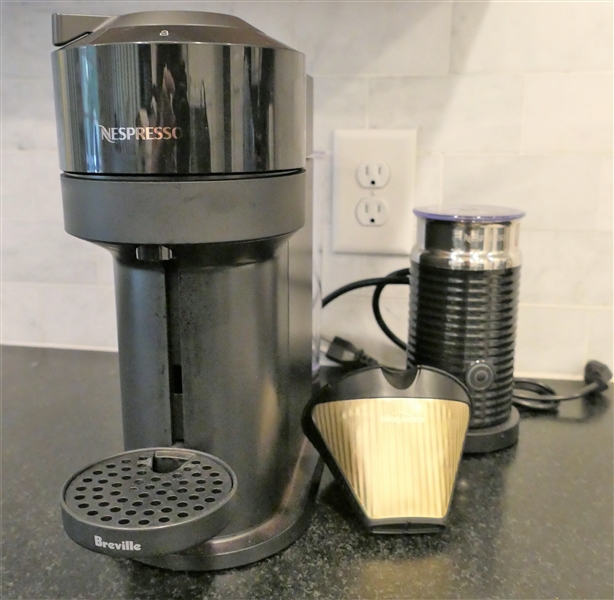 Breville Nespresso Machine and Nespresso Frother