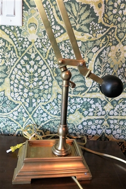 Visual Comfort & Co - Heavy Brass Desk Lamp - Metal Shade - Adjustable Height and Length