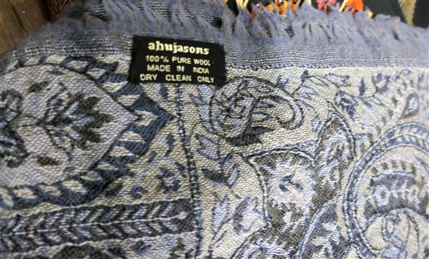 4 Evening Wraps including Handmade in San Diego California - Silk and Velvet, Embroidered, and Beaded