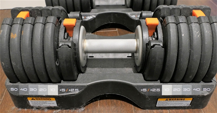 Pair of Nordic Track Dumbbells - Changeable Weight -