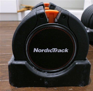 Pair of Nordic Track Dumbbells - Changeable Weight -