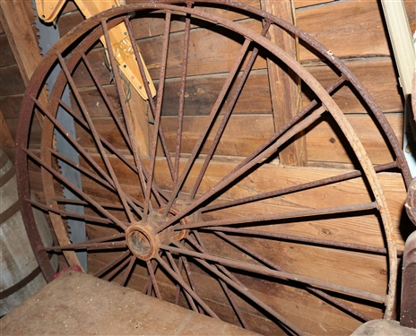 Large Wood Wagon Wheels