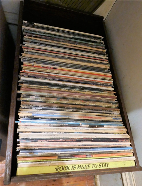 Huge Lot of Rock and Roll Record Albums including The Beatles, Bill Cosby, Steve Martin, Benny Goodman, Ringo, The Allman Brothers, Diana Ross, Eagles, Future Blues, Doobie Brothers, Steve Miller,...