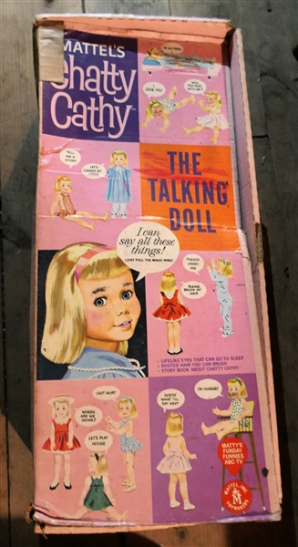 Mattels Chatty Cathy "The Talking Doll" In Original Box - Does Not Appear to Be Played With - Pulled Stirring and Voice is Not Clear