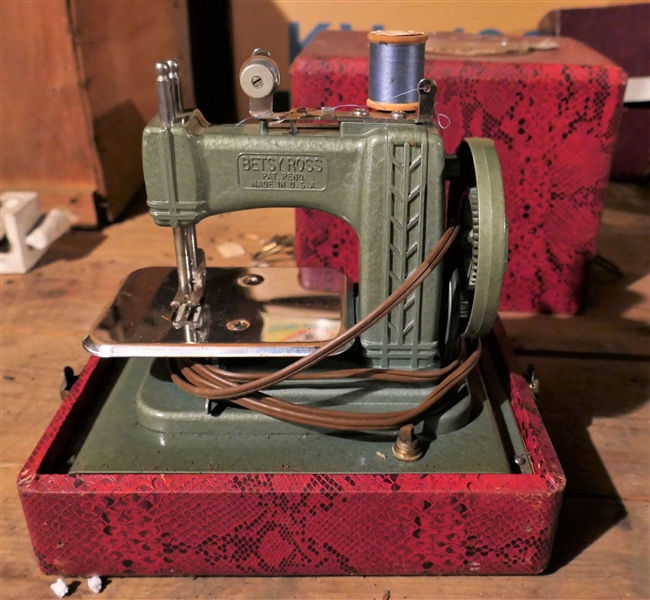 Betsy Ross Childs Electric Sewing Machine in Case - Like New