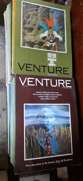 50 Plus Issues of Venture Magazine From 1960s - Some With Holographic Covers 