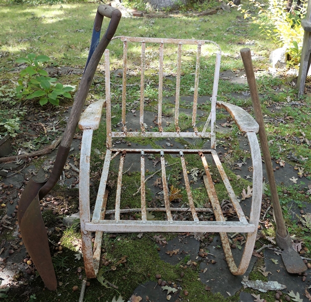 Single Spring Back Chair, Partial Cast Iron, Stove Grain Shovel, and Maddock 